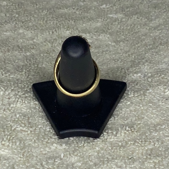 Vintage AISCO 14k Yellow Gold Diamond and Ruby Ring (sz 6.5) - Picture 3 of 7